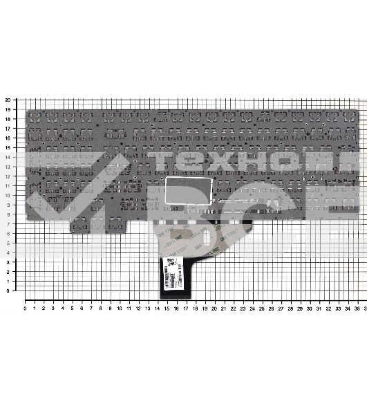 Клавиатура для ноутбука HP Omen 15-CE черная с красной подсветкой