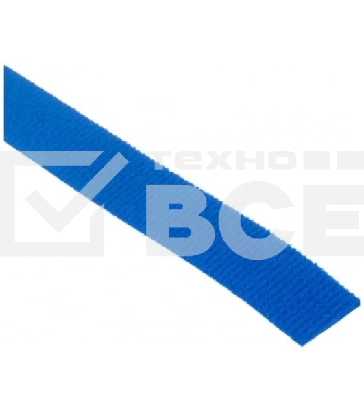 Лента-липучка многоразовая 5 м х 20 мм, синяя (1 шт.) Rexant