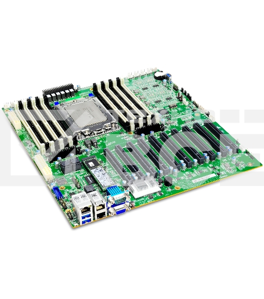 Серверная материнская плата Gooxi G2SERO-B-PK2, SP3, AMD EPYC, 16xDDR4, 2xMiniSAS HD, 1xM.2, 4xPCIe 3.0 x16, 6xPCIe 3.0 x8, 1xVGA, 2x1Gb LAN, 2xUSB-A 5Gbps, 1x3.5 мм, 7.1, E-ATX