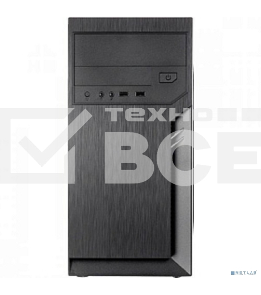 Компьютерный корпус с блоком питания 500Вт./Case Foxline FL-702, mATX, 1x5.25EXT, 1x3.5EXT, 2x3.5INT, 2xUSB 2.0, HDA, w/o FAN, w/500W ATX PSU, w/1.2m EU pwr cord