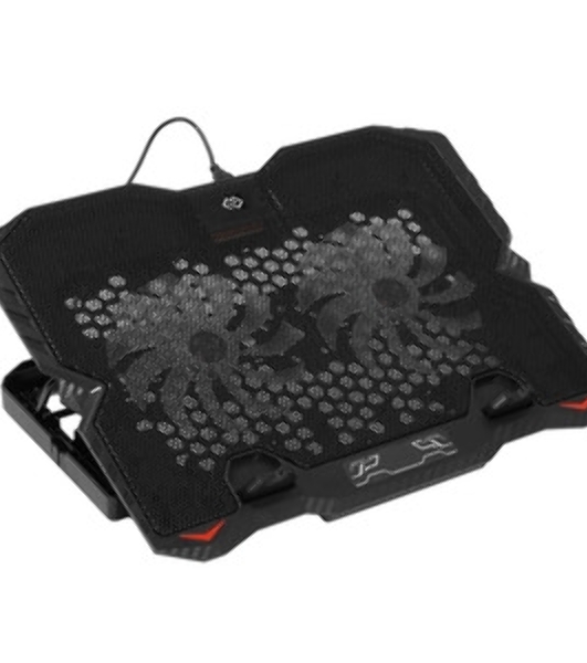 Подставка для ноутбука Digma D-NCP150-2 15.6'360x260x27мм 38дБ 2xUSB 2x 120ммFAN 650г металл/пластик черный