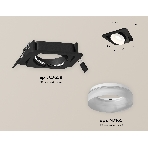 Комплект встраиваемого поворотного светильника Ambrella light XC7659084 SBK/FR черный песок/белый матовый MR16 GU5.3 (C7659, N7165), фото 1