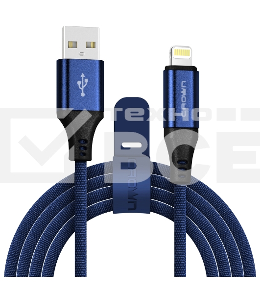 Кабель Crown USB - Lightning CMCU-3103L blue