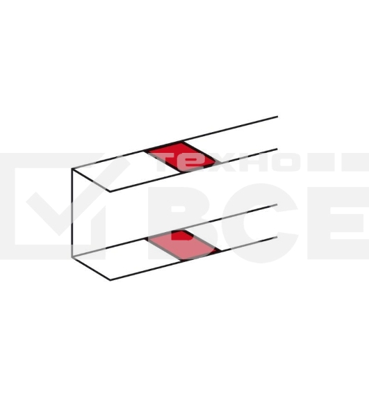Накладка на стык профиля на защелках Legrand 010691