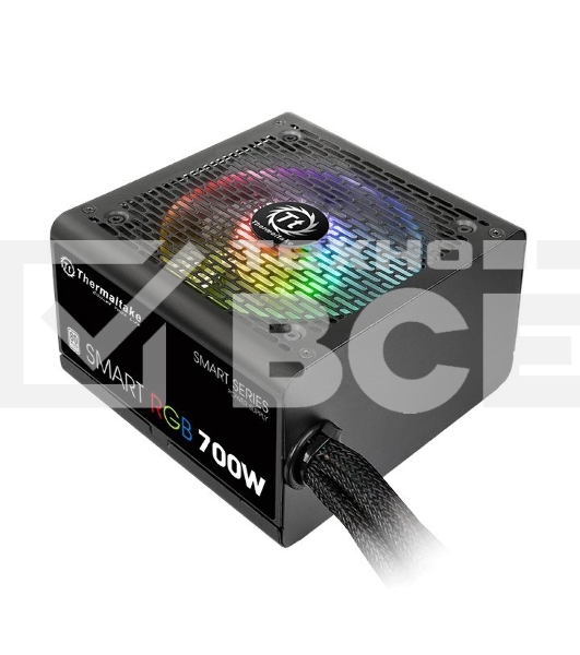 Блок питания Thermaltake Smart RGB (PS-SPR-0700NHSAWE-1), 700Вт, 80 PLUS, 120мм, черный