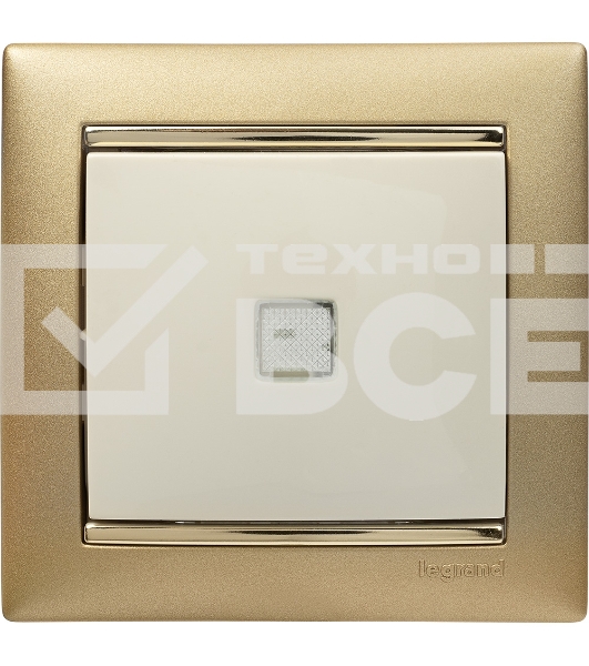 Выключатель Legrand 774310 Valena 10А c подсветкой, сл. кость