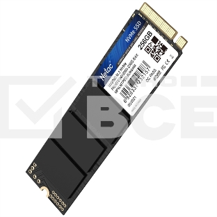 Накопитель SSD Netac NV2000, 256GB, PCIe 3.0 x4, M.2 2280, NVMe, R/W 2500/1000