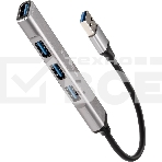 Переходник USB 3.0 -->USB3.0+3 USB2.0, Aluminum Shell, 0.2м Telecom <TA308U>, фото13