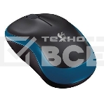 Мышь беспроводная Logitech M185 синий, 1000 dpi, радиоканал, USB, кнопки - 3, фото 1