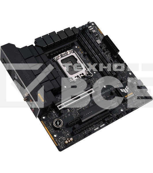 Материнская плата ASUS TUF GAMING B760M-PLUS WIFI D4, LGA 1700, Intel B760, 4xDDR4, 4xSATA, 2xM.2, 1xPCI-E 5.0 x16, 1xPCI-E 4.0 x4, 1xUSB-A 3.2 Gen 1, 4xUSB-A 3.2 Gen 2, 2xUSB 2.0, 1xUSB-C 3.2 Gen 2x2, 1x2.5Gb LAN, 5x3.5 мм, 7.1, Wi-Fi 6, Bluetooth 5.2, M