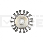 Щетка Matrix для УШМ, 115 мм, М14, Тарелка, крученая проволока 0,5 мм, фото3