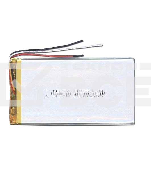 Аккумулятор Li-Pol (батарея) 3*60*110мм 3pin 3.7V/3500mAh