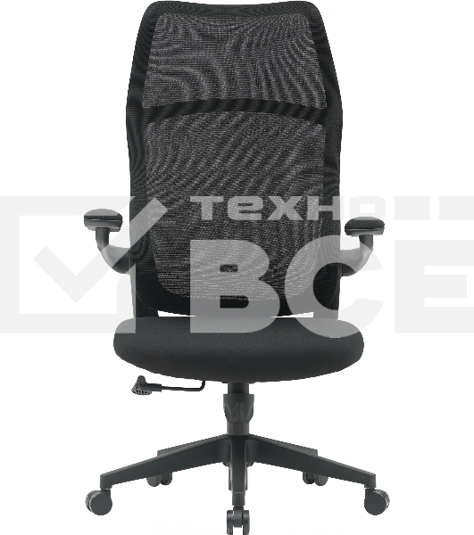 Кресло компьютерное Cactus CS-MC505-BK черный, сиденье черный, сетка/ткань, крестов. пластик