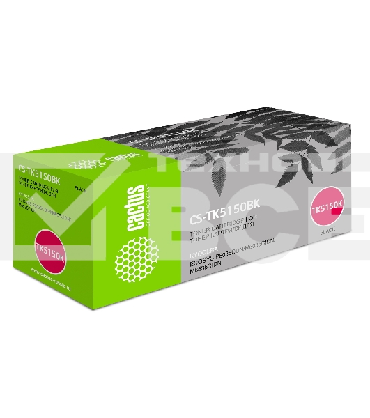 Картридж лазерный Cactus CS-TK5150BK черный (12000 стр.) для Kyocera Ecosys M6035cidn/P6035cdn