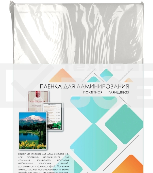 Пленка для ламинирования A3, 303х426 (100 мкм) глянцевая 100шт, Гелеос LPA3-100