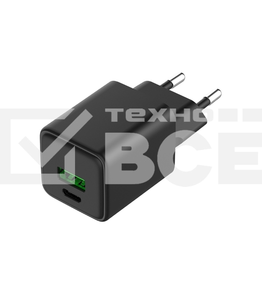 Сетевое зарядное устройство Rexant с двумя портами USB-A и Type-C, 30Вт GaN