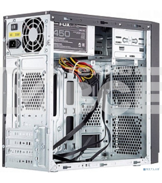 Компьютерный корпус с блоком питания 500Вт./Case Foxline FL-702, mATX, 1x5.25EXT, 1x3.5EXT, 2x3.5INT, 2xUSB 2.0, HDA, w/o FAN, w/500W ATX PSU, w/1.2m EU pwr cord