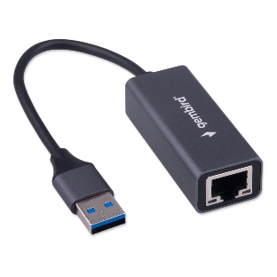 Сетевой адаптер Ethernet Gembird NIC-U9, USB 3.0 - Gigabit Ethernet adapter, алюминий, RTL8153