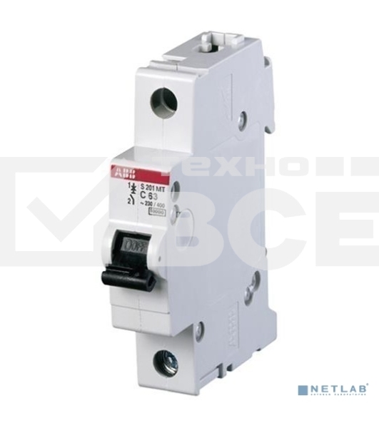 Выключатель автоматический модульный 1п C 10А 6кА SH201 ABB 2CDS211001R0104