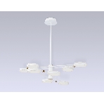 Подвесной светодиодный светильник Ambrella light FL51642/8 WH/GD белый/золото 3000K/4200K/6400K 67W D1000*850 (Без ПДУ), фото 1