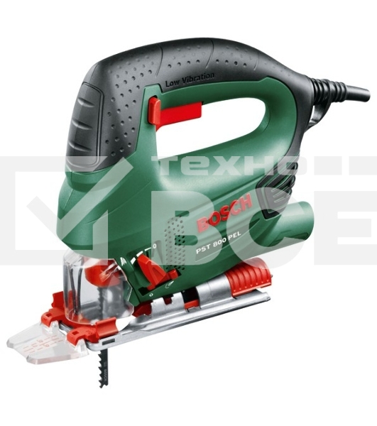 Лобзик Bosch PST 800 PEL06033A0120 Лобзик Мощность 530 Вт, частота хода 500 - 3.000 мин, Вес 2,0 кг