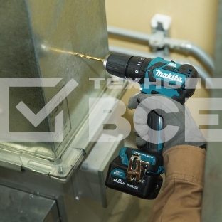 Дрель-шуруповерт Makita HP332DWME 187261 (уд) б\щет 10.8в 2х4ачli-ion(слайдер) бзп-10мм