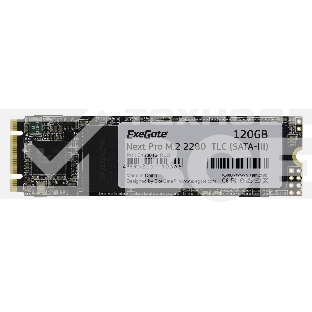 Накопитель SSD ExeGate NextPro UV500TS120, 120Gb, M.2, SATA 3, R/W 558/497