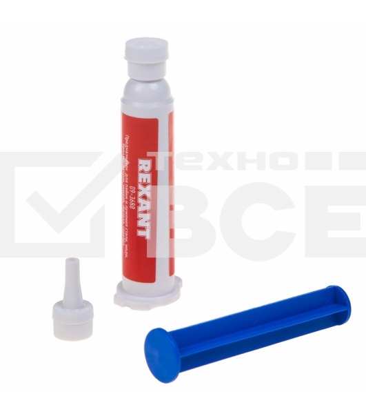 Флюс-гель для пайки Rexant, ПАЯЛЬНАЯ КИСЛОТА, 12 мл, техно-шприц, блистер