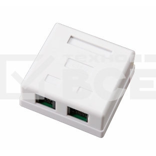 Рoзетка комбинированная внешняя Rexant, RJ-45(8P-8C) + RJ-11(6P-4C), UTP неэкранированная