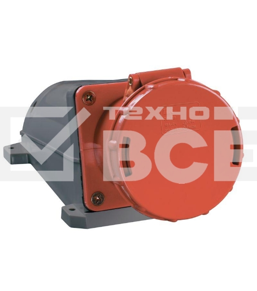 Розетка Iek PSR12-063-5 135 стационарная 3Р + РЕ+ N 63А 380В IP54 ИЭК