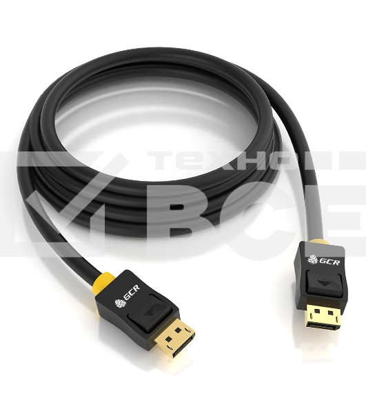 Кабель Greenconnect 1.8m DisplayPort v1.2, 19M/19M, черный, 28/28 AWG, GCR-DP2DP-1.8m