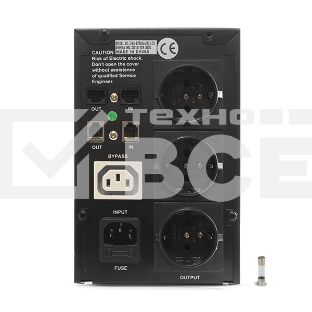 Источник бесперебойного питания CROWN 800VA/450W, металл, 1x12V/9AH, розетки 3*EURO+1*IEC bybass, трансформатор AVR 145-280V, LCD дисплей, съёмный кабель 1.2м, фильтр телефонной и ethernet линии RJ11/45, защита батареи, от перегрузки, от КЗ