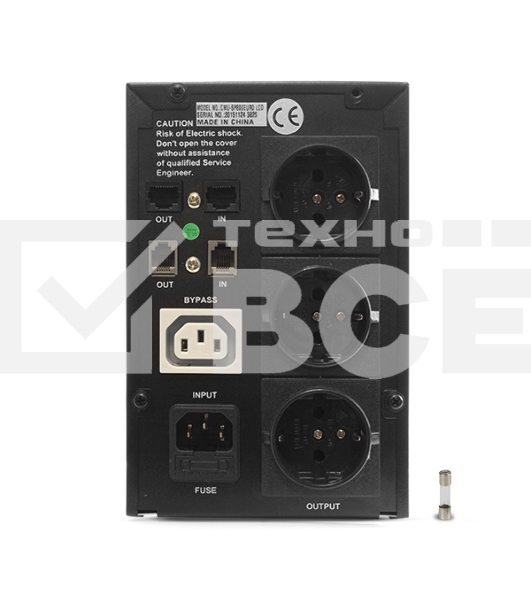 Источник бесперебойного питания CROWN 800VA/450W, металл, 1x12V/9AH, розетки 3*EURO+1*IEC bybass, трансформатор AVR 145-280V, LCD дисплей, съёмный кабель 1.2м, фильтр телефонной и ethernet линии RJ11/45, защита батареи, от перегрузки, от КЗ