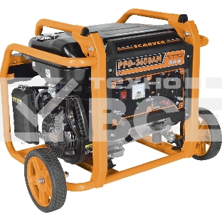 Электрогенератор бензиновый Carver PPG-3600AM, 2.8 кВт, 67 дБ, 50 кг