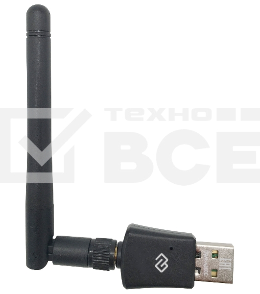 Сетевой адаптер WiFi Digma DWA-N300E N300 USB 2.0 (ант.внеш.съем) 1ант. (упак.:1шт)