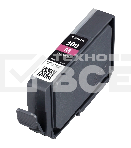 Картридж струйный Canon PFI-300 M EUR/OCN 	пурпурный (785 стр.) для Canon imagePROGRAF PRO-300