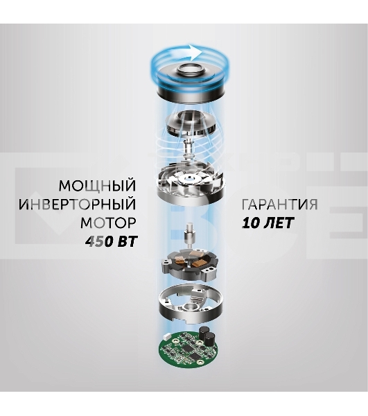 Пылесос вертикальный Polaris PVCS 5090 Clean Expert PRO серый/черный, питание от аккумулятора, 160 Вт, уборка сухая, пылесборник контейнер 0.6 л, работа от АКБ max 60 мин.