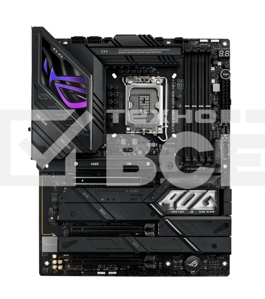Материнская плата ASUS ROG STRIX Z790-E GAMING WIFI II, LGA 1700, Intel Z790, 4xDDR5, 4xSATA, 5xM.2, 1xPCIe 5.0 x16, 2xPCIe 4.0 x16, 2.5Gb LAN, 1xUSB-A 3.2 Gen 2, 2xUSB-A 3.2 Gen 2x2, 1xHDMI, 1xDP, 3x3.5 мм, 7.1, ATX