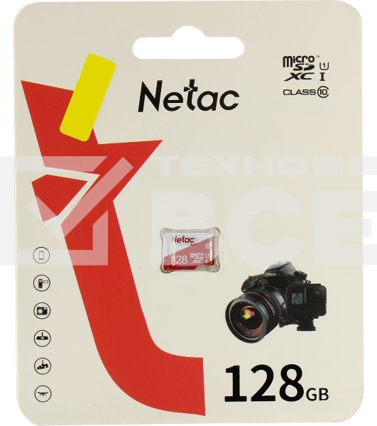 Флеш карта microSDHC 128GB Netac P500 ECO <NT02P500ECO-128G-S> (без SD адаптера)