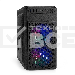 Компьютерный корпус Minitower ExeGate mEVO-7803-XP500 (mATX, БП XP500 с вент. 12см, 2*USB+1*USB3.0, HD аудио, черный, 2 вент. 12см с RGB подсветкой), фото2