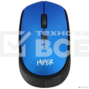 Мышь беспроводная HIPER HOMW-083 синий, 1600 dpi, радиоканал, USB, кнопки - 4