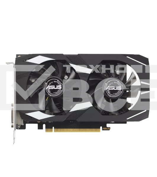 Видеокарта Asus DUAL-RTX3050-O6G NVIDIA GeForce RTX 3050 6Gb 96bit GDDR6 PCI-E 4.0 1507/14000 DVIx1 HDMIx1 DPx1 HDCP Ret
