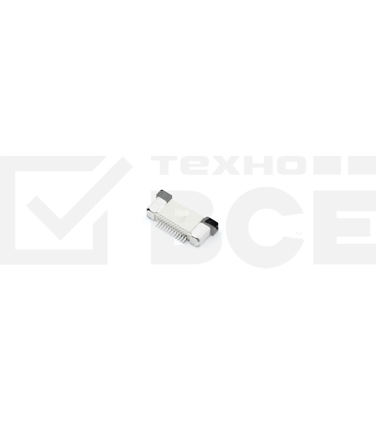 Разъем FPC  Half Coverage Top Contact 0.5K-BS-12PWB 12 pin высота 2мм шаг 0,5мм
