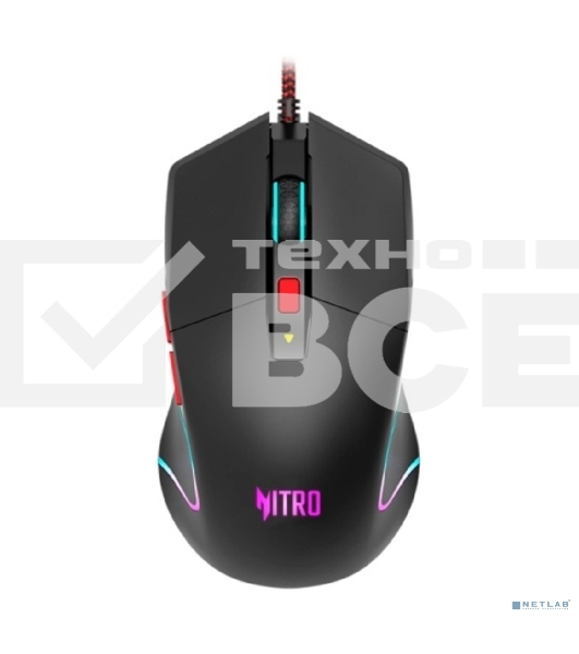 Мышь проводная Acer Nitro OMW301 черный, 7200 dpi, USB, кнопки - 6