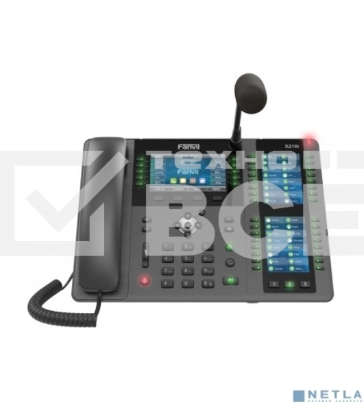 Телефон IP Fanvil X210i IP телефон 20 линий, внешний микрофон, цветной экран 4.3