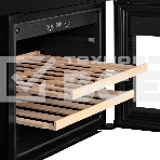 Винный шкаф Kuppersberg RBW 46, встраиваемый, High-Tech, объем 62 л, вместимость 28 бутылок, диапазон температуры 5-20 градусов, сенсорное открытие двери, 2 полки из бука, LCD дисплей, уровень шума 40 дБ, черный, фото5