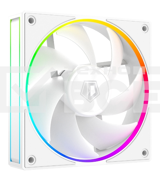 Вентилятор для корпуса ID-Cooling AF-127-ARGb-W белый, 120 мм, 2000 об/мин, 29.9 дБ, 4 pin