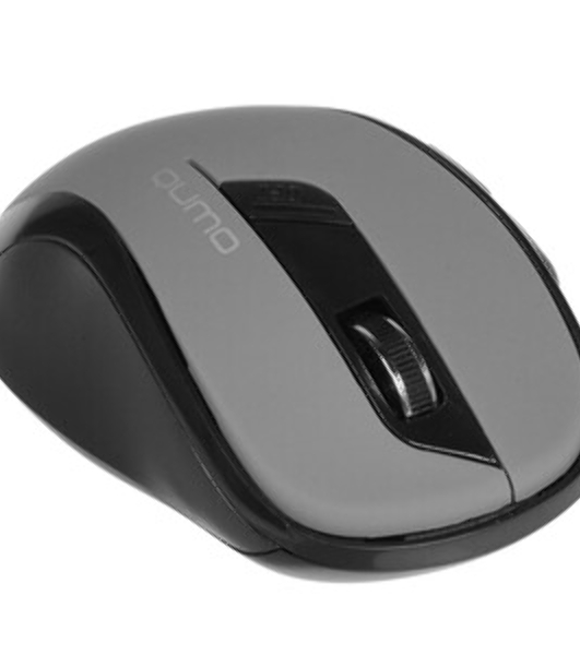Мышь беспроводная Qumo Office Line M63 серый, 1600 dpi, радиоканал, USB, кнопки - 6