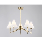 Люстра Ambrella light LH57133/5 BS/FR латунь/белый матовый E14/5 max 40W D650*590, фото5