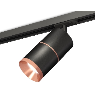 Светильник Ambrella light XT7402040 SBK/PPG черный песок/золото розовое полированное MR16 GU5.3